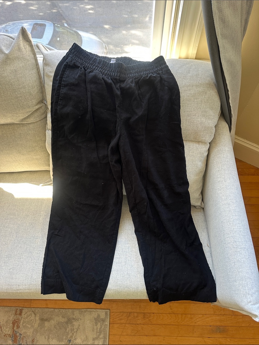 Old Navy Black Wide-Leg Elastic Waist Pants